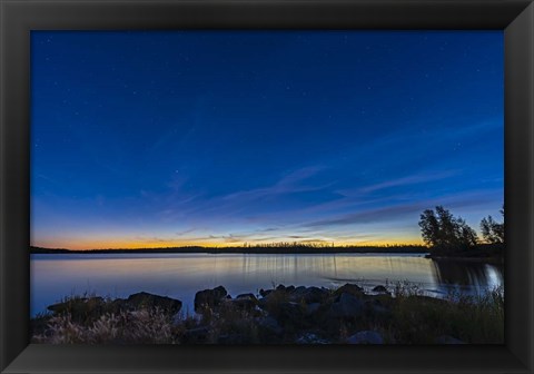 Framed Big Dipper and Arcturus in the Evening Twilight at Tibbitt Lake Print