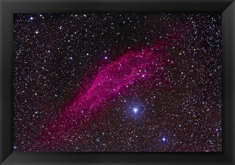 Framed California Nebula in Perseus Print