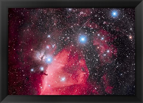 Framed Belt of Orion and the Horsehead Nebula Print