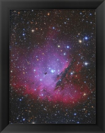 Framed Pacman Nebula, Ngc 281 Print