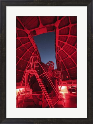 Framed Inside View of a 60-Inch Telescope at Mount Wilson Observatory, California Print