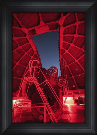 Framed Inside View of a 60-Inch Telescope at Mount Wilson Observatory, California Print