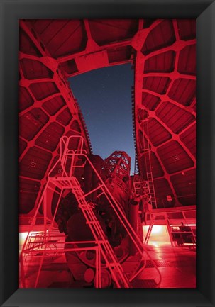 Framed Inside View of a 60-Inch Telescope at Mount Wilson Observatory, California Print