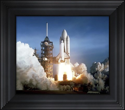 Framed First Launch of Space Shuttle Columbia On April 12, 1981 Print