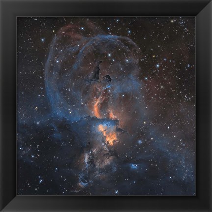 Framed Emission Nebula NGC 3576 in Sagittarius Print