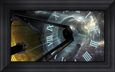 Framed Editorial Art For the James Webb Space Telescope Print