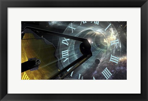 Framed Editorial Art For the James Webb Space Telescope Print