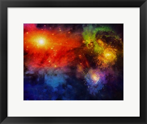 Framed Deep Space Painting Print