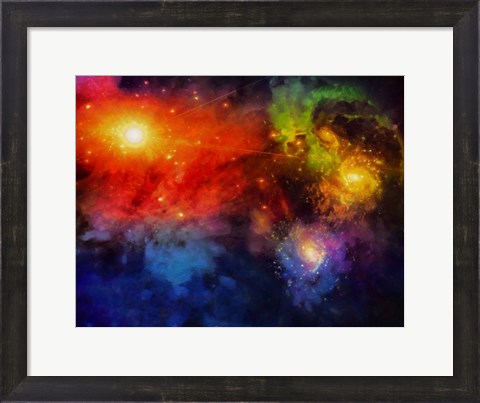 Framed Deep Space Painting Print