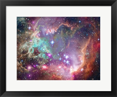 Framed Stellar Nursery in the Rosette Nebula Print