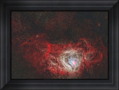 Framed Lagoon Nebula Print