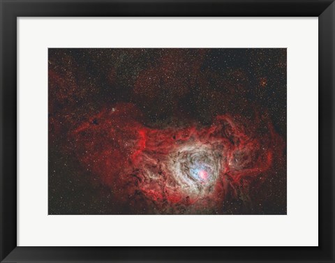 Framed Lagoon Nebula Print