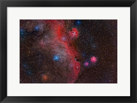 Framed Seagull Nebula, Ic 2177 Print