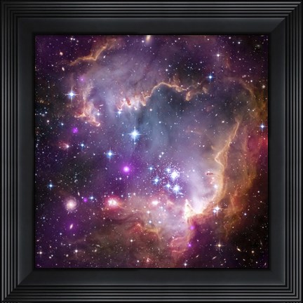 Framed Young Stars in the Small Magellanic Cloud Print