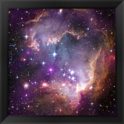 Framed Young Stars in the Small Magellanic Cloud Print