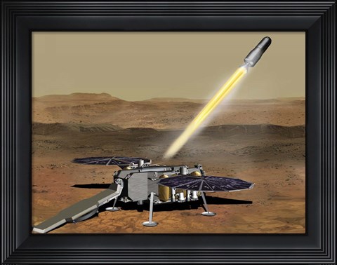 Framed How the Mars Ascent Vehicle Could Be Launched From the Surface of Mars Print