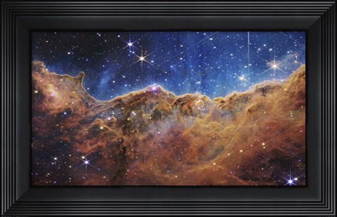 Framed Starforming Region NGC 3324 in the Carina Nebula Print