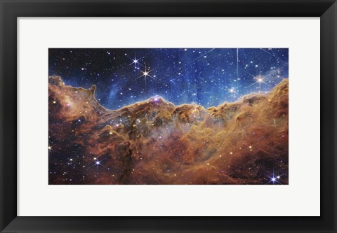 Framed Starforming Region NGC 3324 in the Carina Nebula Print