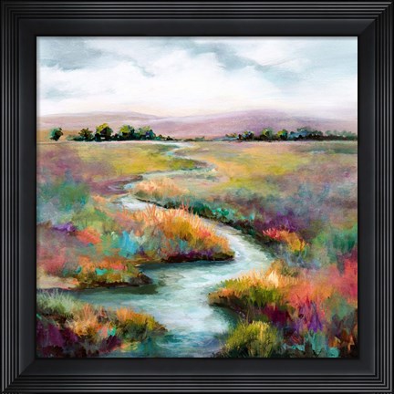 Framed Meandering Stream Print