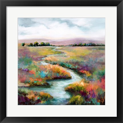 Framed Meandering Stream Print