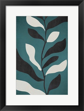 Framed Abstract Leaves Print