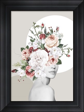 Framed Flower Hat I Print