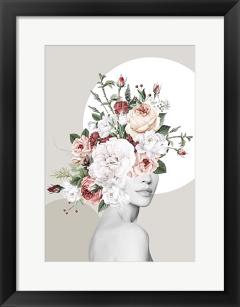 Framed Flower Hat I Print