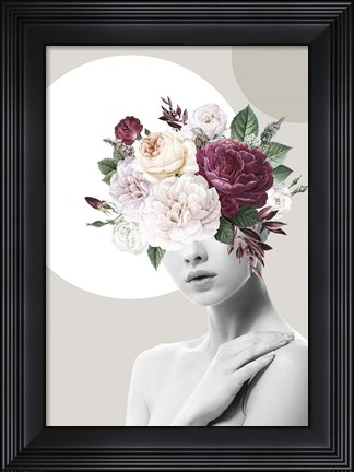 Framed Flower Hat II Print