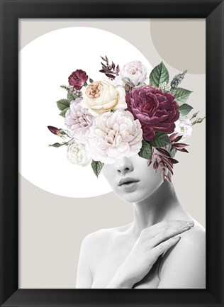 Framed Flower Hat II Print