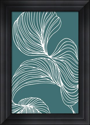Framed Freeform Leaves I Print