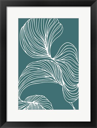 Framed Freeform Leaves I Print