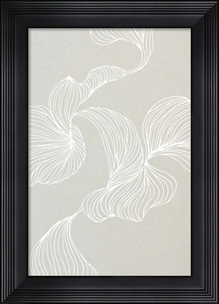 Framed Freeform Leaves II Print