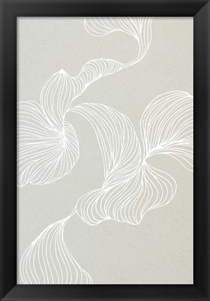 Framed Freeform Leaves II Print