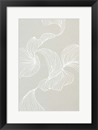 Framed Freeform Leaves II Print