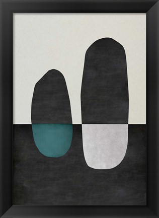 Framed Inverted Shapes Print