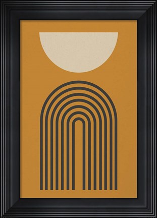 Framed Moon Over Arch Print