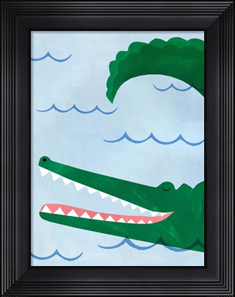 Framed Alligator Print
