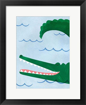 Framed Alligator Print