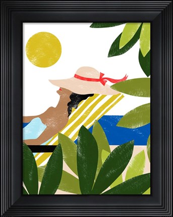 Framed Sunbathing Print