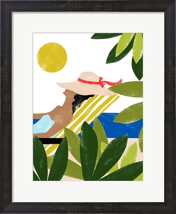 Framed Sunbathing Print