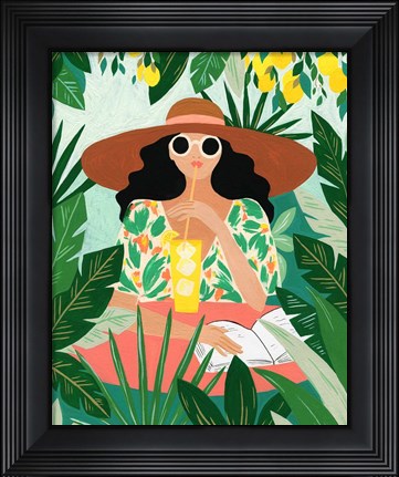 Framed Under The Lemon Tree Print