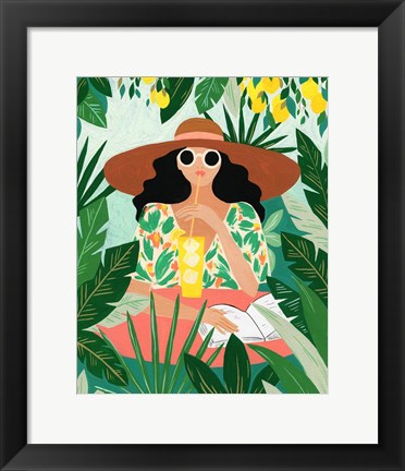 Framed Under The Lemon Tree Print