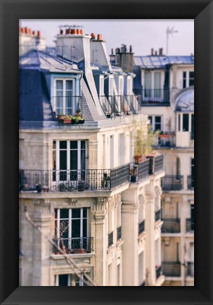 Framed Paris Apartment View Print