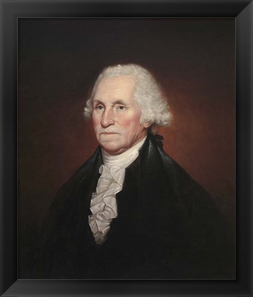 Framed President George Washington Print