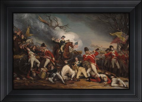 Framed Death of General Mercer at the Battle of Princeton Print