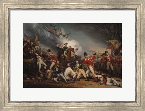 Framed Death of General Mercer at the Battle of Princeton Print