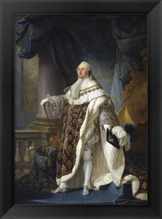 Framed Louis XVI, King of France Print