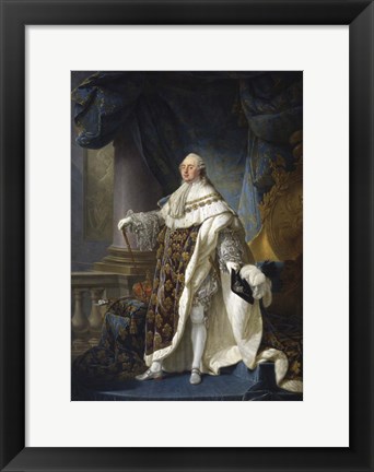 Framed Louis XVI, King of France Print