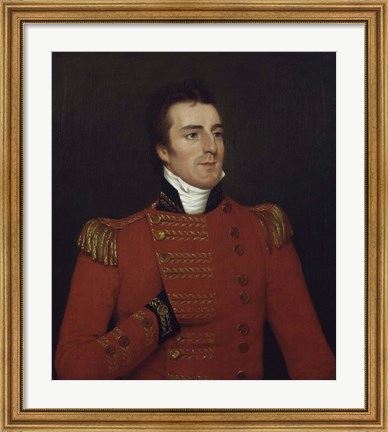 Framed Arthur Wellesley, Duke of Wellington, as a Major General in 1804 Print
