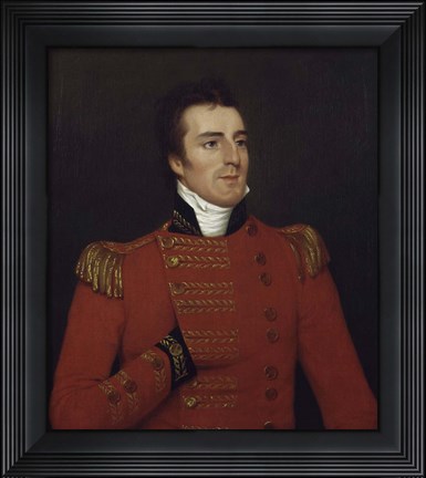 Framed Arthur Wellesley, Duke of Wellington, as a Major General in 1804 Print